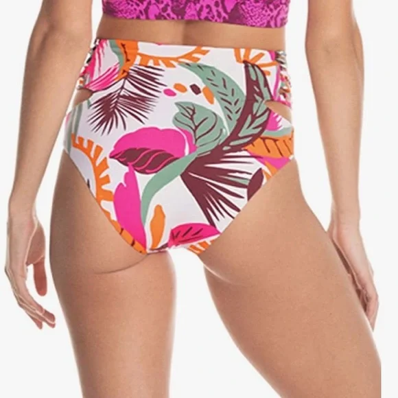 Maaji 🌺 Reversible Colorful Tropic Nature Bikini Set 👙🍉🔥☀️🦜🌴💕 - Picture 11 of 12